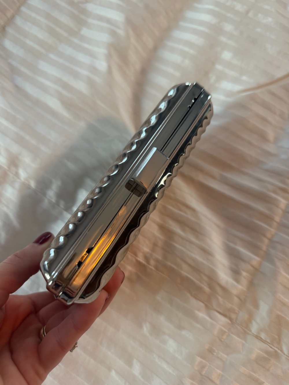 ASOS Silver clutch - Picture 2 of 4
